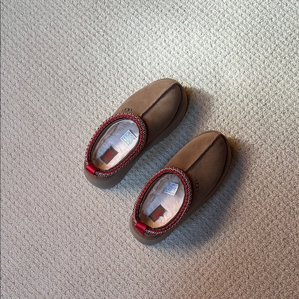 UGG Chestnut and Red Platform Tasman